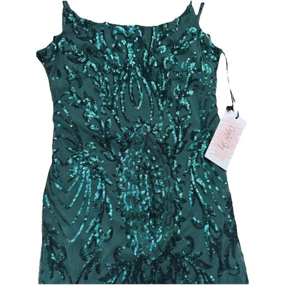 Crystal Sky Sequined, sheath Cocktail dress. Size XSmall New Years Christmas - Picture 6 of 13